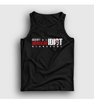 Presmono Unisex Beyaz American Idiot V2 Green Day Atlet 55237tt (Siyah)