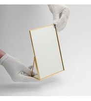 20 cm x 15 cm  Makyaj Aynası  Masaüstü  Pirinç & Gold, Bakır, Siyah, Gümüş (Siyah-Antrasit)