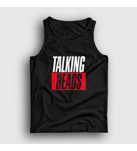 Presmono Unisex Beyaz Logo Talking Heads Atlet 491953tt (Siyah)