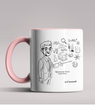 Kişiye Özel Öğretmenler Günü Tasarımlı Siyah Renk Kupa Bardak  (Pembe)