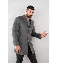 SİR REGULAR FİT ERKEK KAŞE KABAN (Gri)