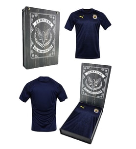 Fenerbahçe Orijinal A Takım Futbolcu Antrenman Çocuk T-Shirt Hediyelik Kutulu (Lacivert)