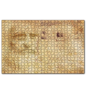 Cakapuzzle Leonardo Da Vinci ve Vitruvius Adamı  Puzzle Yapboz MDF (Ahşap) (1000 Parça)