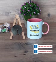 Mühendisler Günü Hediyesi Kupa Bardak Beyaz ve Fotoğraflı Ahşap Anahtarlık Hediye (Model 6)