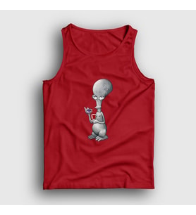 Presmono Unisex Beyaz Alien Roger Smith Dizi American Dad Atlet 299198tt (Kırmızı)