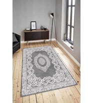 Dijital Baskılı Yıkanabilir Kaymaz Modern Renkli Salon Halısı Mutfak Halısı Yolluk ND-HY-976 (Gri)