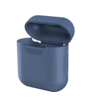 Microsonic Apple AirPods 1. Nesil / 2. Nesil Mat Silikon Kılıf (Lacivert)