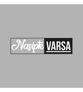 Nasipte Varsa Araba Sticker siyah 18x5 CM (Beyaz)