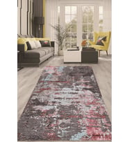 Dijital Kaymaz Taban Yıkanabilir Modern Renkli Salon Halısı Mutfak Halısı Yolluk ND-HT-334 (Çok Renkli)