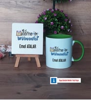 Matematik Mühendisi Dekoratif Taş, Kupa Bardak Kırmızı Hediye (Model 13)