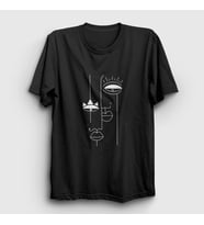 Presmono Unisex Sarı Lovers Valentine's Day Sevgililer Günü T-Shirt 284420tt (Siyah)