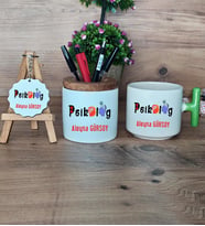 Psikolog Hediye Sepeti Kupa Bardak T Kulplu, Kalemlik ve Anahtarlık Psikoloğa Hediye (Model 8)