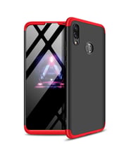 Microsonic Huawei Honor 10 Lite Kılıf Double Dip 360 Protective (Kırmızı)