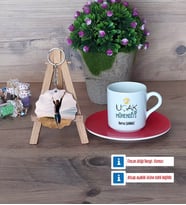 Uçak Mühendisi Türk Kahvesi Fincanı Ahşap Altlıklı ve Fotoğraflı Ahşap Anahtarlık Hediye (Model 3)