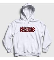 Presmono Unisex Beyaz Logo V2 Kreator Kapüşonlu Sweatshirt 93287tt (Beyaz)