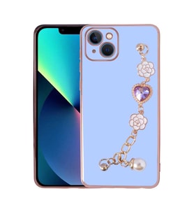 Uyumlu Model Apple iPhone 13 Kılıf El Tutamaçlı Taka Kapak (Mor)