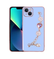 Uyumlu Model Apple iPhone 13 Kılıf El Tutamaçlı Taka Kapak (Mor)