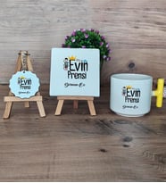 Evin Prensi Hediye Seti Kupa Bardak T Kulplu, Dekoratif Taş, Anahtarlık Erkek Kardeşe Abiye Çocuğa Doğum Günü Hediyesi (Model 5)