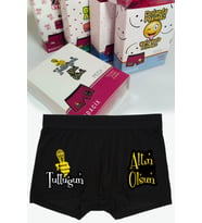 Tuttuğun Altın Olsun Eğlenceli Boxer (Siyah)