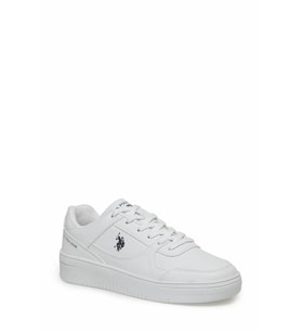 US Polo Assn Lee Günlük Unisex Günlük Spor Sneaker Ayakkabı (Beyaz)