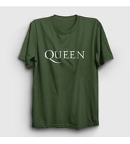 Presmono Unisex Sarı Solo Queen T-Shirt 102462tt (Haki)