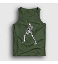 Presmono Unisex Sarı Skeleton Guitarist Music Rock Atlet 339922tt (Haki)