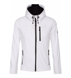 Ghassy Co Erkek Su Rüzgar Geçirmez Softshell Spor Ceket 7 Renk (Beyaz)