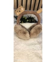PELUŞ KULAKLIK. KATLANABILIR KULAKLIK. HER YAŞA UYGUN. (Kahverengi)
