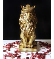 ASLAN KRAL BİBLO FİGÜRÜ (Gold)