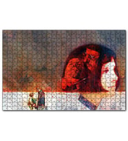 Cakapuzzle Leon Mathilda Suluboya Efektli Sahneler  Puzzle Yapboz MDF (Ahşap) (255 Parça)