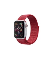 BİPOWER Apple Watch 42-44 mm KRD3 Hasır Kordon (Kırmızı)