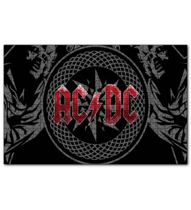 Cakapuzzle ACDC Logo Üyeler Arkaplanda  Puzzle Yapboz MDF (Ahşap) (255 Parça)