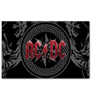 Cakapuzzle ACDC Logo Üyeler Arkaplanda  Puzzle Yapboz MDF (Ahşap) (255 Parça)