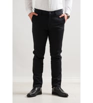 Notra Klasik Kesim Kışlık Kumaş Gabardin Boru Paça Erkek Pantolon  (Siyah)