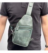 Baggy 6981 Hakiki Deri Çanta (Haki)