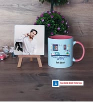 Yazılım Geliştirme Uzmanı Fotoğraflı Dekoratif Taş, Kupa Bardak Beyaz Hediye (Model 6)