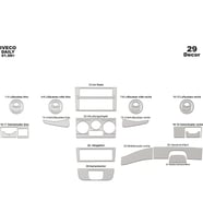 Meriç® Iveco Daily Ön Torpido Kaplama Maun 29 Parça 2007-2013 (Alüminyum)