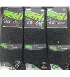 DÜNDAR PLUS 5602 ERKEK BAMBU LİKRALI ÇORAP 6 ADET