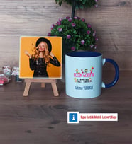 Çocuk Gelişimi Uzmanı Fotoğraflı Dekoratif Taş, Kupa Bardak Beyaz Hediye (Model 3)