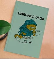 BK Gift Esprili Tasarım Serisi Sert Kapaklı Su Yeşili Defter, Arkadaşa Hediye, Yeni İş Hediyesi, Doğum Günü Hediyesi, Anı Defteri (Model 12)