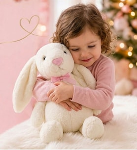Oyun ve Uyku Arkadaşım PAPYONLU Uzun Kulak Bunny Peluş Tavşan 65 cm Pelüş tavşan (Beyaz)