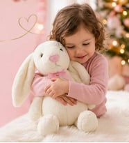 Oyun ve Uyku Arkadaşım PAPYONLU Uzun Kulak Bunny Peluş Tavşan 65 cm Pelüş tavşan (Beyaz)