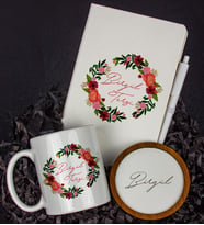 Kişiye Özel Defter Kalem Kupa Ve Bardak Altlığı Hediye Seti 103808 (Model 2)