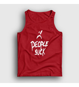 Presmono Unisex Sarı People Suck XXXTentacion Atlet 48414tt (Kırmızı)