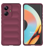 Microsonic Realme 10 Pro Plus 5G Kılıf Oslo Prime Yeşil (Bordo)