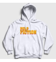 Presmono Unisex Gri Logo Film Pulp Fiction Kapüşonlu Sweatshirt 248650tt (Beyaz)