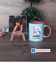 Kimyager Fotoğraflı Dekoratif Taş, Kupa Bardak Beyaz Hediye (Model 6)