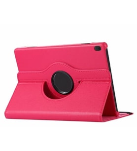 Lenovo M10 TB-X505F X505X X605L X605F Kılıf 360 Dönebilen Standlı Case (Koyu Pembe)