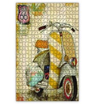 Cakapuzzle Sesteki Vespa Motor Puzzle Yapboz MDF (Ahşap) (500 Parça)