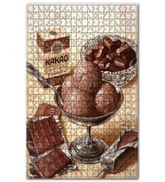 Cakapuzzle Kakao Çilota Dondurma Görseli Puzzle Yapboz MDF (Ahşap) (500 Parça)